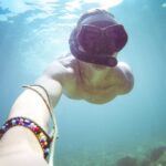 Underwater Diving/Snorkeling Selfie in The Sea