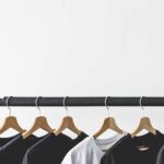 T-Shirts on Rack with Room for Text