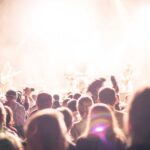 Crowds of Party People Enjoying a Live Concert